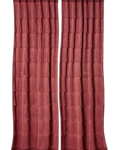 Impré Vorhang-Set, 2-tlg. In Granatrot