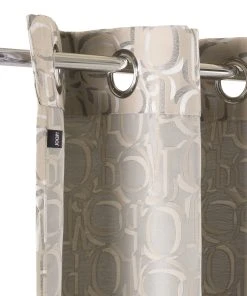 JOOP! Ösenvorhänge Ornament In Beige - 030 -Relaxdays Verkaufsshop joop osenvorhange ornament in beige 030 2