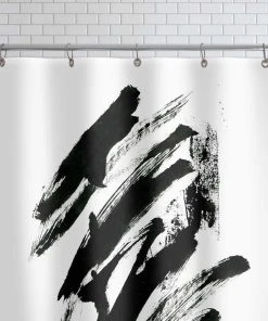 Juniqe Duschvorhang "Black Abstract" In Schwarz & Weiß 4 Juniqe Duschvorhang "Black Abstract" In Schwarz & Weiß -Relaxdays Verkaufsshop juniqe duschvorhang black abstract in schwarz and weiss 1