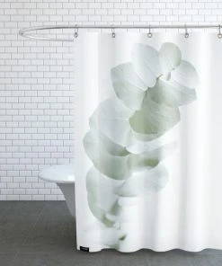 Juniqe Duschvorhang "Eucalyptus White 1" In Grün & Weiß -Relaxdays Verkaufsshop juniqe duschvorhang eucalyptus white 1 in grun and weiss 2