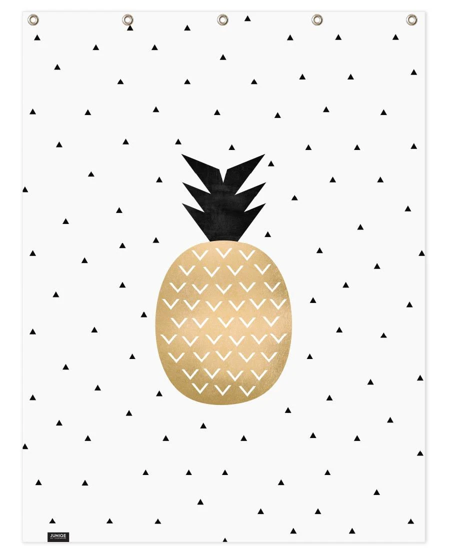 Juniqe Duschvorhang "Golden Pineapple" In Bunt 1 Juniqe Duschvorhang "Golden Pineapple" In Bunt