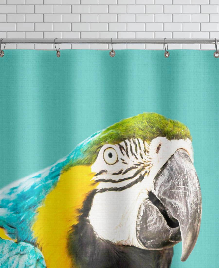 Juniqe Duschvorhang "Print 143" In Bunt & Gelb 2 Juniqe Duschvorhang "Print 143" In Bunt & Gelb – Bild 2