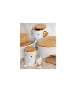 Kela Knoblauchtopf Salena In Weiß, H 17 Cm / Ø 12 Cm -Relaxdays Verkaufsshop kela knoblauchtopf salena in weiss h 17 cm o 12 cm 1