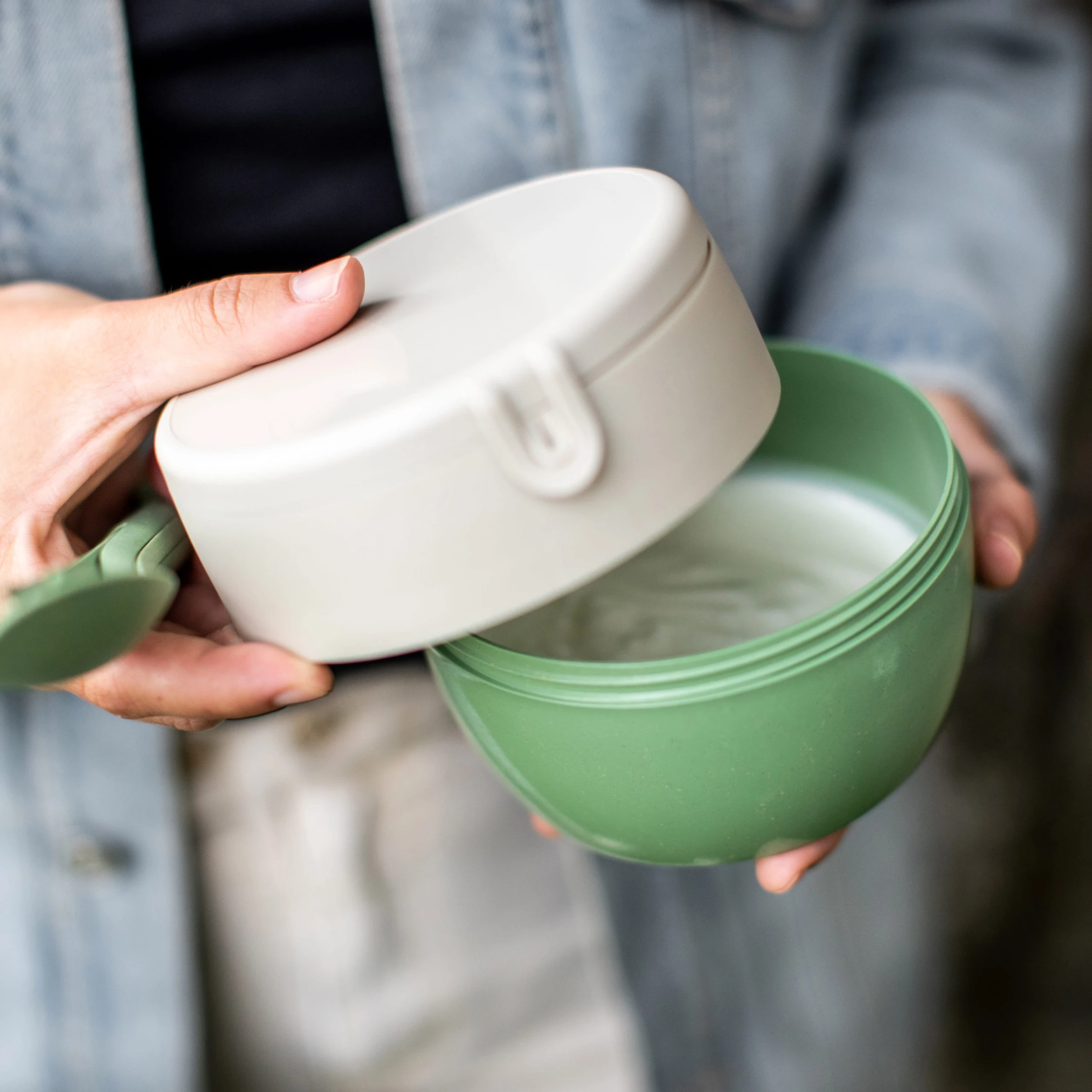 Koziol ORGANIC BENTOBOX M - Bentobox In Nature Leaf Green 3 Koziol ORGANIC BENTOBOX M - Bentobox In Nature Leaf Green – Bild 3