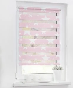 Lichtblick Doppelrollo 150 Cm In Rosa -Relaxdays Verkaufsshop lichtblick doppelrollo 150 cm in rosa 1