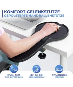 Maximex Tisch-&Armlehnen-Mauspad In Schwarz -Relaxdays Verkaufsshop maximex tisch andarmlehnen mauspad in schwarz 1