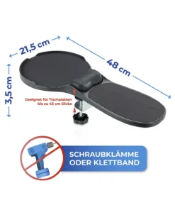 Maximex Tisch-&Armlehnen-Mauspad In Schwarz -Relaxdays Verkaufsshop maximex tisch andarmlehnen mauspad in schwarz 12