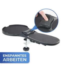 Maximex Tisch-&Armlehnen-Mauspad In Schwarz -Relaxdays Verkaufsshop maximex tisch andarmlehnen mauspad in schwarz 2