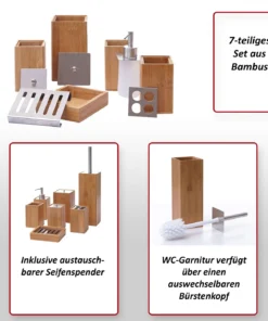 MCW 7-teiliges Badset A90, Standard -Relaxdays Verkaufsshop mcw 7 teiliges badset a90 standard 1