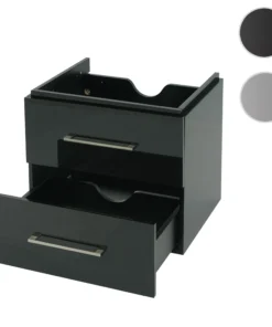 MCW Premium Waschbeckenunterschrank D16 Hochglanz, Schwarz -Relaxdays Verkaufsshop mcw premium waschbeckenunterschrank d16 hochglanz schwarz 6