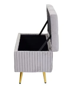 MCW Sitzbank Mit Stauraum K50, Silber-hellgrau -Relaxdays Verkaufsshop mcw sitzbank mit stauraum k50 silber hellgrau 6