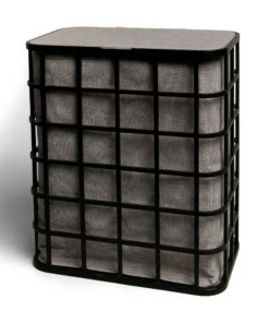 Möve Wäschekorb Bamboo In Black/grey