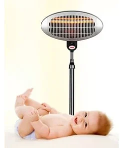 Reer Heizstrahler Mit Standfuß In Grau -Relaxdays Verkaufsshop reer heizstrahler mit standfuss in grau 3