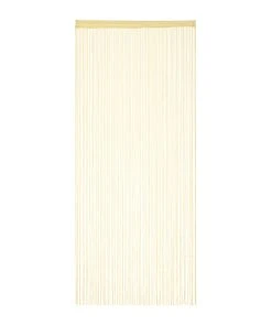 Relaxdays 1 X Fadenvorhang In Beige - (L)245 X (B)90 Cm