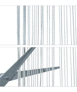Relaxdays 1 X Fadenvorhang In Silber - (L)245 X (B)145 Cm -Relaxdays Verkaufsshop relaxdays 1 x fadenvorhang in silber l 245 x b 145 cm 5