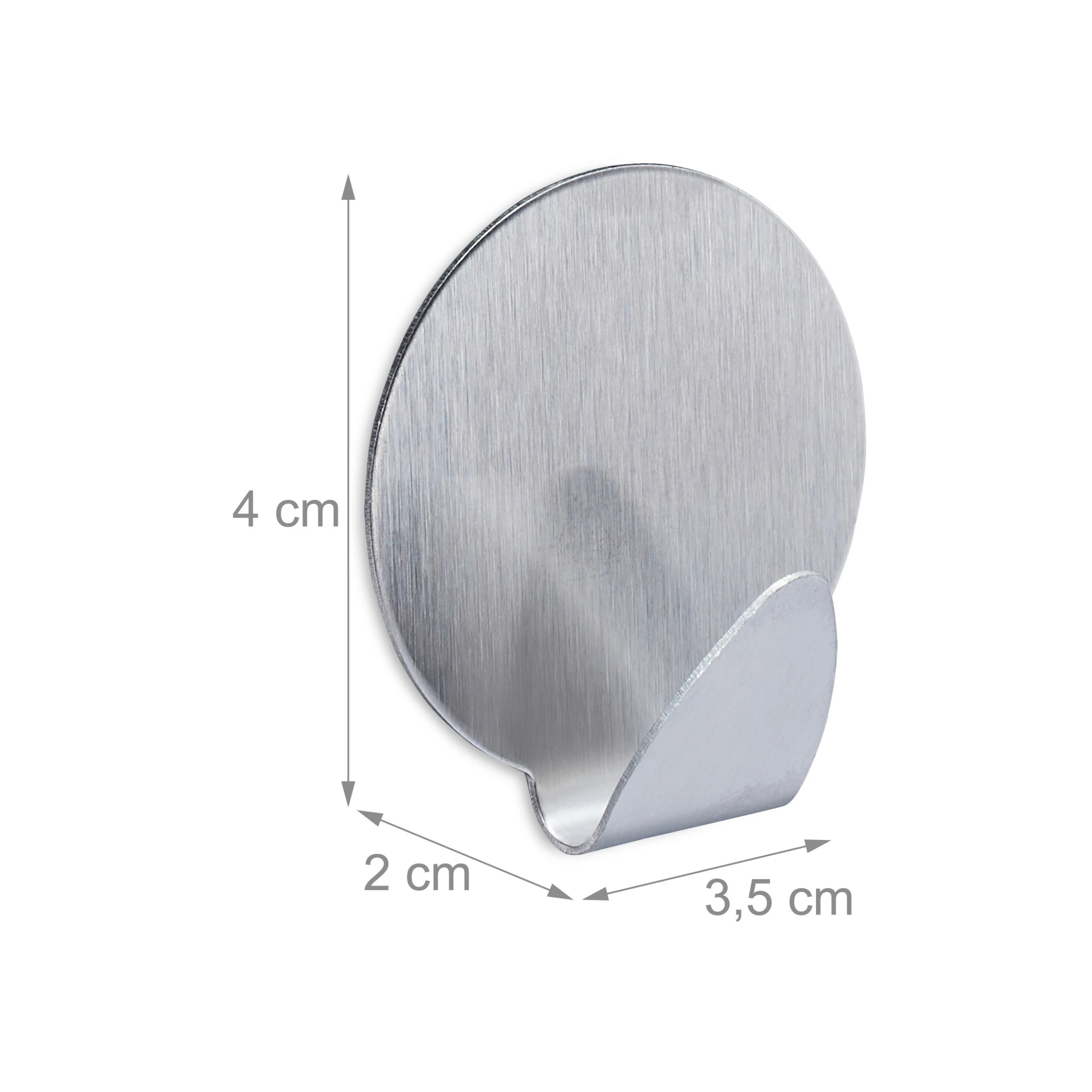 Relaxdays 10er Set Klebehaken In Silber 4 Relaxdays 10er Set Klebehaken In Silber – Bild 4