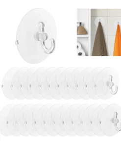 Relaxdays 24x Saugnapfhaken In Transparent -Relaxdays Verkaufsshop relaxdays 24x saugnapfhaken in transparent 6