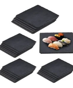 Relaxdays 24x Schieferplatte In Anthrazit -Relaxdays Verkaufsshop relaxdays 24x schieferplatte in anthrazit 7