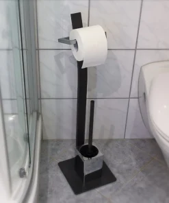 Relaxdays 2tlg. Badezimmer-Set In Schwarz 10 Relaxdays 2tlg. Badezimmer-Set In Schwarz -Relaxdays Verkaufsshop relaxdays 2tlg badezimmer set in schwarz 2