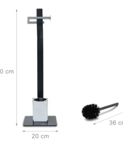 Relaxdays 2tlg. Badezimmer-Set In Schwarz 12 Relaxdays 2tlg. Badezimmer-Set In Schwarz -Relaxdays Verkaufsshop relaxdays 2tlg badezimmer set in schwarz 4