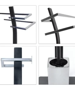 Relaxdays 2tlg. Badezimmer-Set In Schwarz 13 Relaxdays 2tlg. Badezimmer-Set In Schwarz -Relaxdays Verkaufsshop relaxdays 2tlg badezimmer set in schwarz 5