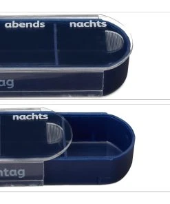 Relaxdays 2x Pillendose In Weiß/ Blau 13 Relaxdays 2x Pillendose In Weiß/ Blau -Relaxdays Verkaufsshop relaxdays 2x pillendose in weiss blau 6