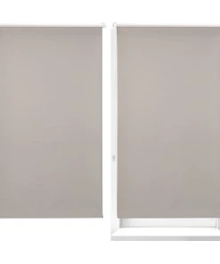 Relaxdays 2x Thermorollo In Braun - (B)90 X(H)210 Cm