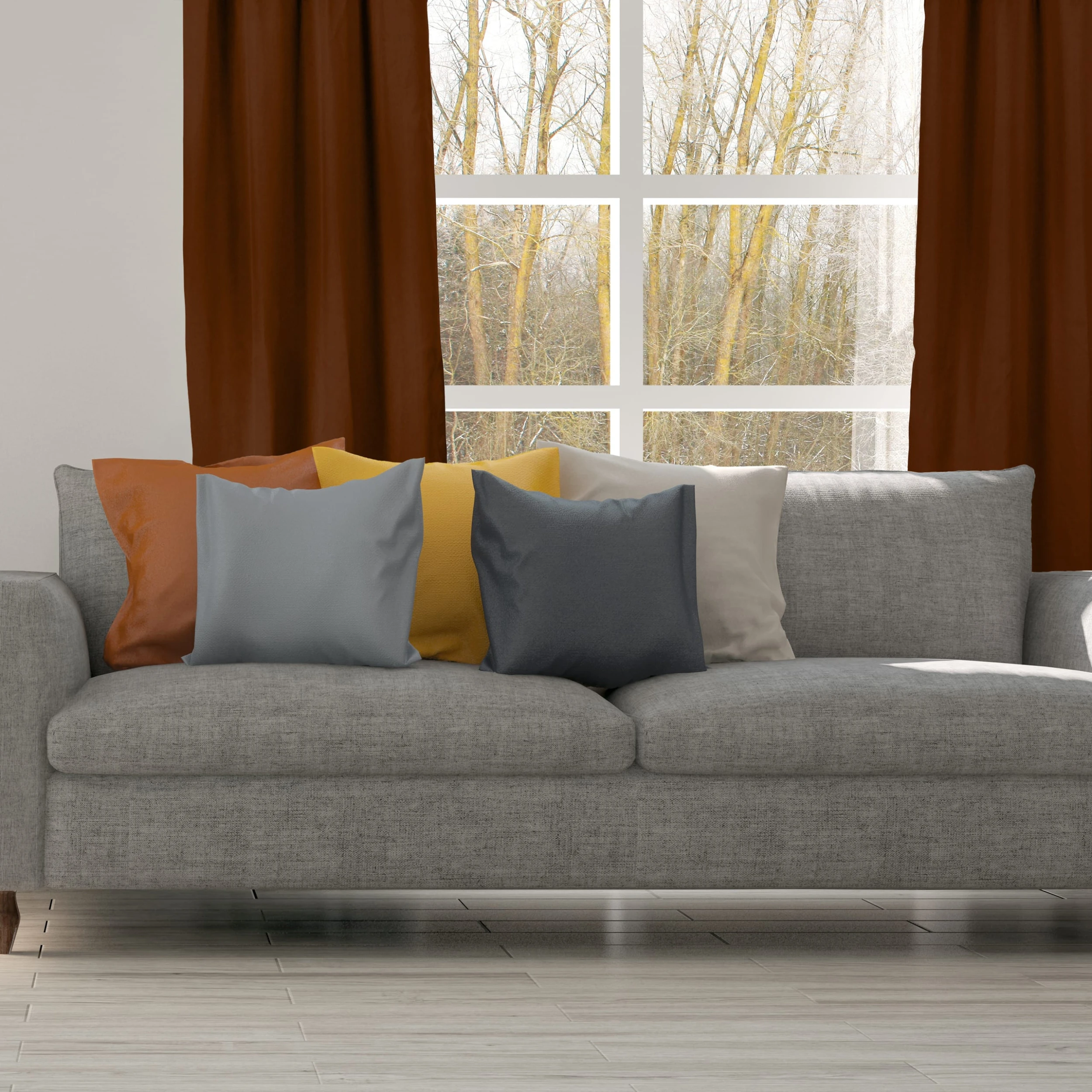 Relaxdays 2x Verdunklungsvorhänge In Braun - (L)245 X (B)135 Cm 2 Relaxdays 2x Verdunklungsvorhänge In Braun - (L)245 X (B)135 Cm – Bild 2