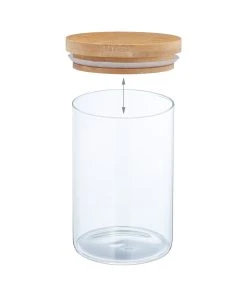 Relaxdays 3 X Vorratsglas In Transparent/ Natur - 800 Ml -Relaxdays Verkaufsshop relaxdays 3 x vorratsglas in transparent natur 800 ml 5