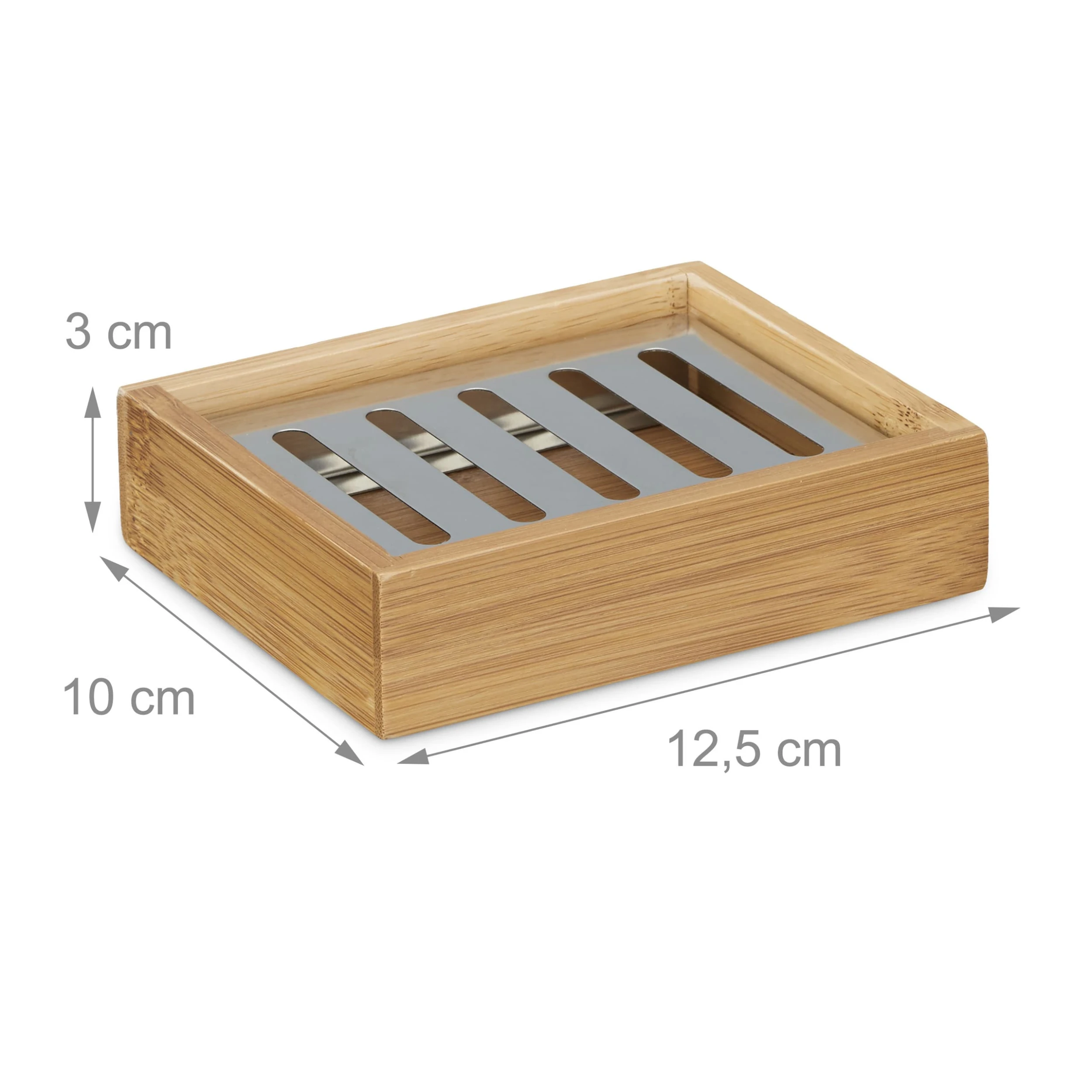 Relaxdays 3tlg. Badaccessoire-Set In Natur 3 Relaxdays 3tlg. Badaccessoire-Set In Natur – Bild 3