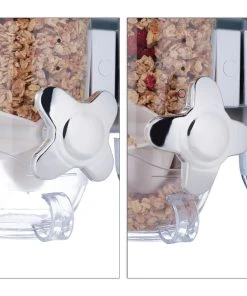 Relaxdays 3x Müslispender In Silber -Relaxdays Verkaufsshop relaxdays 3x muslispender in silber 5