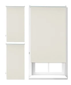 Relaxdays 3x Thermorollo In Beige - (B)60 X (H)160cm