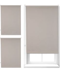 Relaxdays 3x Thermorollo In Braun - (B)70 X (H)160 Cm