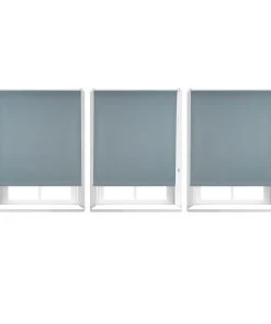 Relaxdays 3x Verdunkelungsrollo In Grau - (B)100 X (H)160 Cm