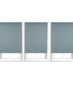 Relaxdays 3x Verdunkelungsrollo In Grau - (B)80 X (H)160 Cm