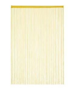Relaxdays 4 X Fadenvorhang In Gold - (L)245 X (B)145 Cm