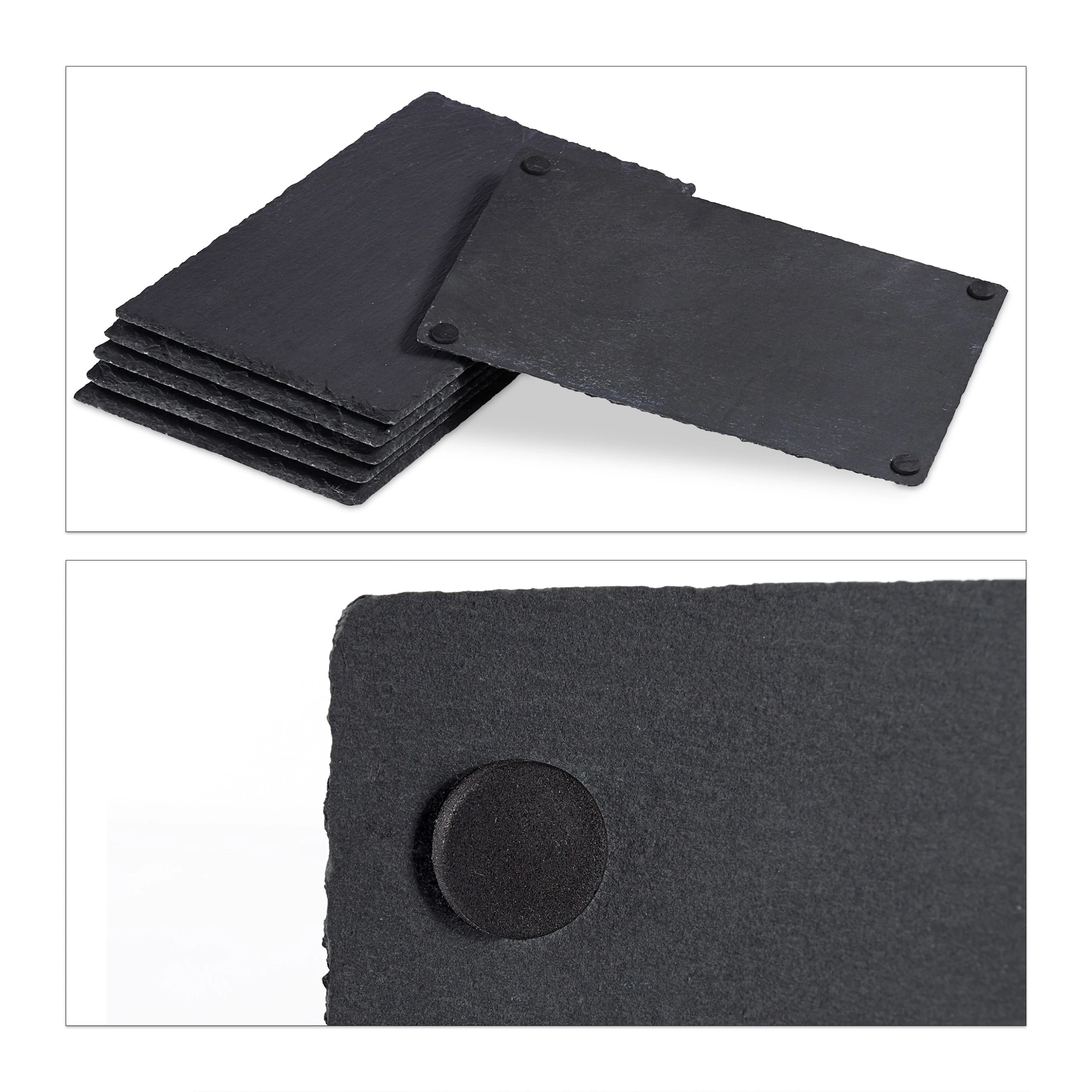 Relaxdays 48x Schieferplatte In Anthrazit - (B)30 X(H)20 Cm 6 Relaxdays 48x Schieferplatte In Anthrazit - (B)30 X(H)20 Cm – Bild 6