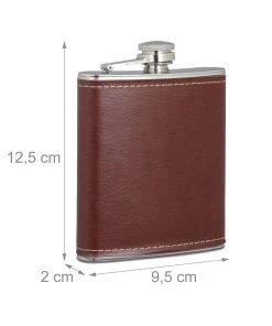 Relaxdays 4x Flachmann In Silber - Je 200 Ml -Relaxdays Verkaufsshop relaxdays 4x flachmann in silber je 200 ml 1