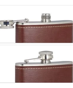 Relaxdays 4x Flachmann In Silber - Je 200 Ml -Relaxdays Verkaufsshop relaxdays 4x flachmann in silber je 200 ml 3