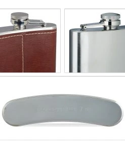 Relaxdays 4x Flachmann In Silber - Je 200 Ml -Relaxdays Verkaufsshop relaxdays 4x flachmann in silber je 200 ml 4