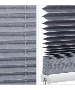 Relaxdays 4x Plissee In Grau - (B)80 X (H)130 Cm -Relaxdays Verkaufsshop relaxdays 4x plissee in grau b 80 x h 130 cm 6