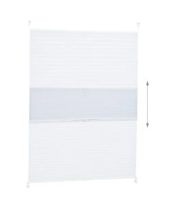 Relaxdays 4x Plissee In Weiß - (B)80 X (H)130 Cm -Relaxdays Verkaufsshop relaxdays 4x plissee in weiss b 80 x h 130 cm 3