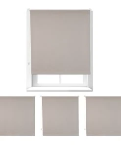 Relaxdays 4x Thermorollo In Braun - (B)110 X (H)160 Cm