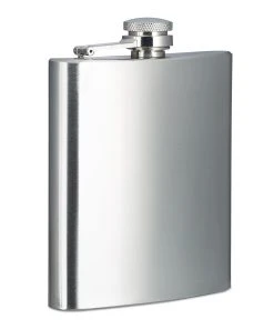 Relaxdays 5x Flachmann In Silber - Je 200 Ml