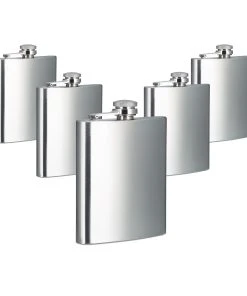 Relaxdays 5x Flachmann In Silber - Je 200 Ml 11 Relaxdays 5x Flachmann In Silber - Je 200 Ml -Relaxdays Verkaufsshop relaxdays 5x flachmann in silber je 200 ml 5
