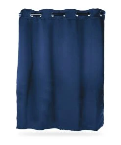 Relaxdays 6 X Vorhang In Blau - (B)135 X (H)90 Cm