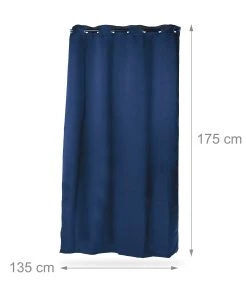 Relaxdays 8 X Vorhang In Blau - (B)135 X (H)175 Cm 11 Relaxdays 8 X Vorhang In Blau - (B)135 X (H)175 Cm -Relaxdays Verkaufsshop relaxdays 8 x vorhang in blau b 135 x h 175 cm 3