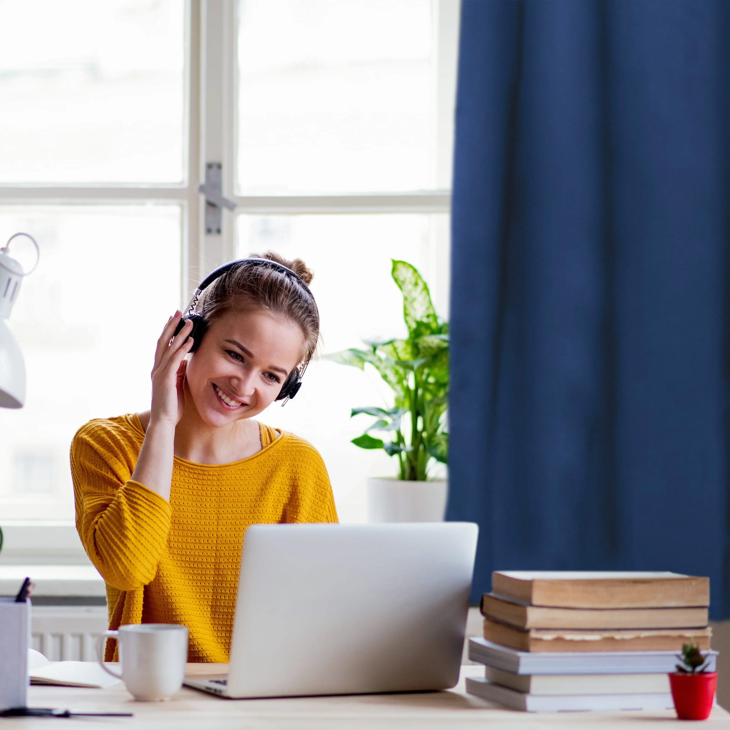 Relaxdays 8 X Vorhang In Blau - (B)135 X (H)175 Cm 5 Relaxdays 8 X Vorhang In Blau - (B)135 X (H)175 Cm – Bild 5