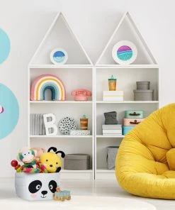 Relaxdays Aufbewahrungskorb "Panda" In Weiß/ Schwarz - (B)27 X (H)24 X (T)18 Cm -Relaxdays Verkaufsshop relaxdays aufbewahrungskorb panda in weiss schwarz b 27 x h 24 x t 18 cm 1