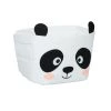 Relaxdays Aufbewahrungskorb "Panda" In Weiß/ Schwarz - (B)27 X (H)24 X (T)18 Cm